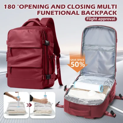 Women Men Work Backpack Hand Luggage Cabin Airplane Travel Backpack, Storage Vacuum Bag for Clothing Travel, Notebook Backpack ﻿ - Image 8