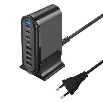 320W GaN Charger Multiple Ports Desktop Charging Station PD3.0 QC USB Type C Fast Charge For iPhone 14/Samsung s24/iPad/Xiaomi - Image 9