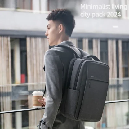 40L Laptop Backpack Durable 17 Inch for Men Women with USB Charger Port & Luggage Sleeve Sturdy College Rucksack Bag For Macbook - Image 2