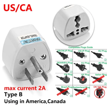 UK CN Japan JP US Brazil Plug Adapter Europe EU To US American Chinese Japan Travel Adapter Electrical Plug Power Sockets Outlet - Image 11