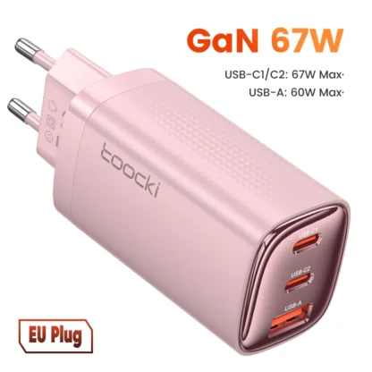 Toocki 67W GaN USB Type C Charger Digital Display 65W 45W PPS PD QC4.0 Quick Charge For Macbook Laptop IPAD Tablet iPhone 15 14 - Image 16