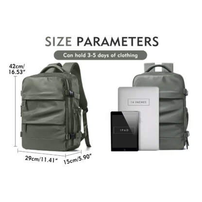 Waterproof Backpacks Travel Backpack Airplane Cabin 45x36x20 Easyjet Carry-Ons Laptop Bag Mens Backpacks Bag Free Fhiping Women - Image 8