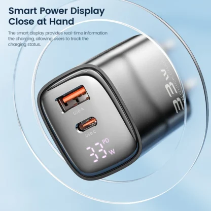 Toocki 33W GaN USB C Charger Digital Display Fast Charging Type C Charger for iPhone 15 14 13 12 Samsung Galaxy S23 S22 Xiaomi - Image 4