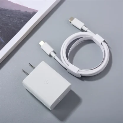30W USB-C Charger for Google Pixel 9A 8A 7A 6A 5 PD Fast Wall Charging Adapter Compatible With USB-C Devices 1M USB C to C Cable - Image 14