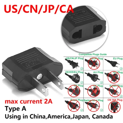 UK CN Japan JP US Brazil Plug Adapter Europe EU To US American Chinese Japan Travel Adapter Electrical Plug Power Sockets Outlet - Image 19