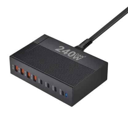 240W Desktop GaN Charger 8-port USB Type C PD Fast Multiple Usb Mobile Phone Quick Charger For Iphone 16/15/14 Samsung Xiaomi - Image 13
