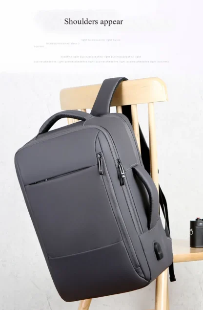 Men Large Capacity Backpack USB Charging Male Laptop Bagpack Waterproof Business Travel Back Pack Luggage Bag Mochila - Image 12