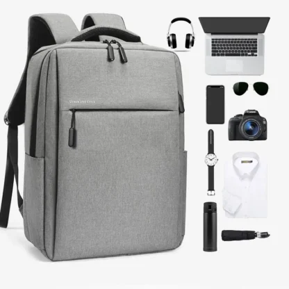 40L Laptop Backpack Durable 17 Inch for Men Women with USB Charger Port & Luggage Sleeve Sturdy College Rucksack Bag For Macbook - Image 9
