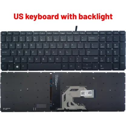 NEW Russian/US/UK/Spanish/Latin laptop keyboard FOR HP Probook 450 G6 455 G6 455R G6 450 G7 455 G7 455R G7 - Image 3