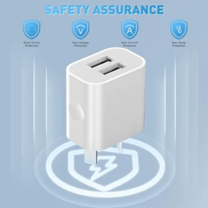 1/3/5/10pcs Universal 5V 2.1A Charger AU Plug Adapter Cell Phones Dual Port  Power Plug Standard Wall Adapter For Mobile Phone - Image 14