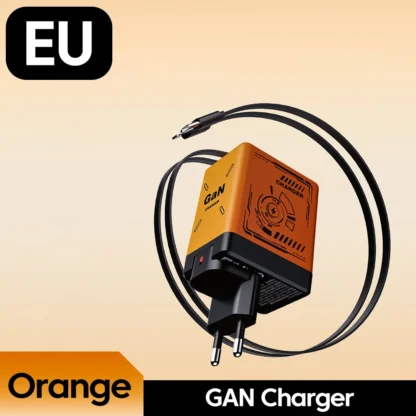 120W GaN Fast Charging Phone Charger With Type C/Lighting Retractable Cable For Iphone 16 15 Samsung Foldable pins Charger - Image 14