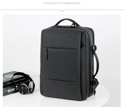 Classic Travel Backpack Men Business Backpack School Expandable USB Bag Large Capacity Laptop Waterproof Fashion Backpack - Image 13