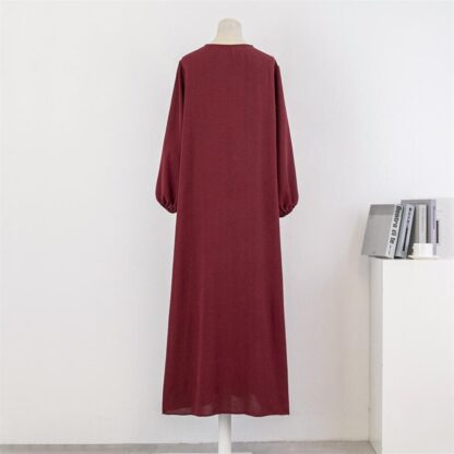 Spirng Autumn Full Sleeve Casual Plus Size Dress Women Loose Maxi Dresses Female Oversize Long Dresses Vestidoes Fit 120KG - Image 21