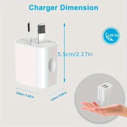 1/5pcs AU Plug 5V 2A Dual USB Power Adapter Plug Wall Charger For iPhone For Samsung Smart Phone USB Phone Charger Australia - Image 4