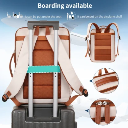 The New Unisex Backpack for Short-Distance Business Trips, Lightweight Travel Bag, Computer School Bag Storage Bag Combination - Image 2