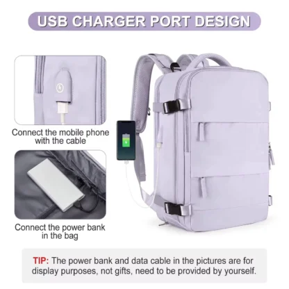 Buylor 40x25x20 Travel Backpack For Women Airplane Cabin Luggage Backpack Carry On 14inch Laptop Backpack Casual SchoolBackpack - Image 4