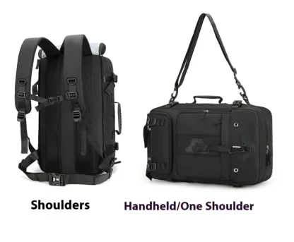 Large capacity men's backpack with high-end feel, travel backpack, sports outdoor luggage bag, mountain climbing bag, waterproof - Image 22