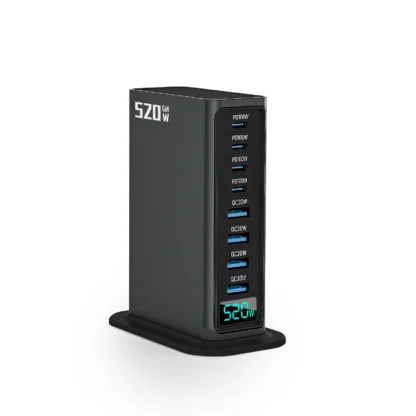 New Desktop Charger 520W  GaN 8-Port 4 USB C 4 USB-A PD 100W Fast Charger Hub USB Type C Mobile Phone Power Charger Station - Image 2