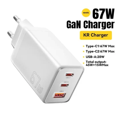 Essager 67W GaN USB Type C Charger For Laptop 45W 25W PD QC 3.0 Fast Charge For Macbook Xiaomi Samsung Iphone14 13 Phone Chagers - Image 9