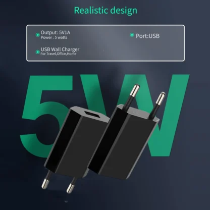1/3/5/10pcs 5V 1A EU Plug USB Adapter Mobile Phone Wall Travel Charger Power Adapter For iPhone XS Max XR X 8 7 - Image 4