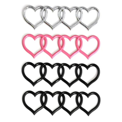 Car Love Heart Logo Sticker Rear Trunk Tail Label Badge Emblem Decal For Audi Q7 A7 A6 S3 S4 A5 A4 B5 B6 B7 B8 C6 C7 A3 Q3 Q5 TT - Image 5