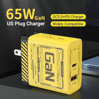 Gopala 65W GaN Charger USB Fast Charging Adapter EU/US Charge Head Mobile Phone Type C Cable for iphone 16 15 14 Power Adapters - Image 8