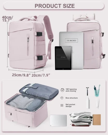 Women's Backpack Travel Suitcase Cabin Bag Aircraft Ryanair 40x20x25 Airplane Travel Bag Men Laotop Backpack Wizzair Carry On - Image 14