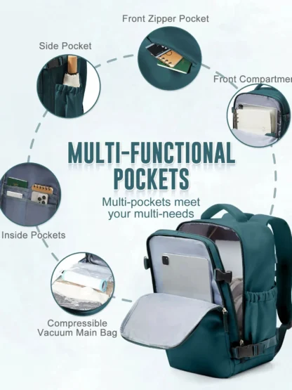 Aviation Backpack Wizzair 40x30x20 Air Vacuum Storage Bags With Travel Backpack for Men Women，Ryanair Notebook Backpack for Work - Image 6