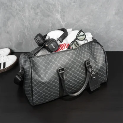 Fashion Tote Travel Bag Men/Women Fitness Handbag Leather Male Shoulder Bags Business Large Travel Tote Luggage Bag - Image 9
