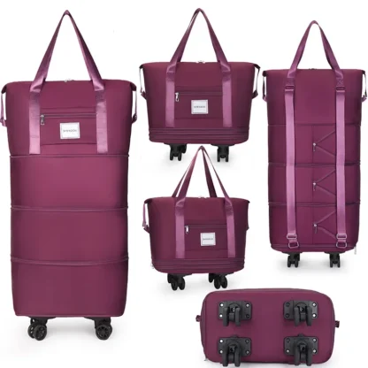 Travel bag, backpack large-capacity disassembly universal wheel storage bag, duffel bag portable multi-layer checked  with wheel - Image 2