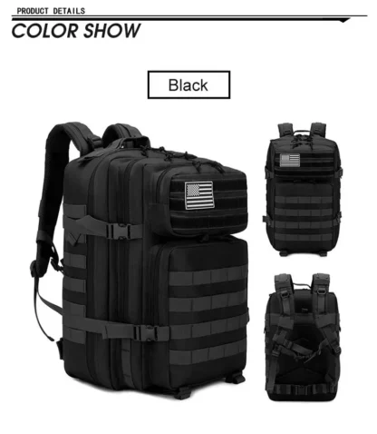 50L Tactical Backpack Men's Travel Large Capacity Rucksacks Men Waterproof Outdoor Sports Multi-functional Bags - Image 29