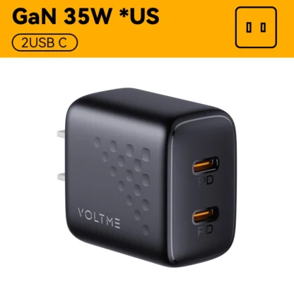 VOLTME USB C Charger 35W GaN Type C PD Fast Charging Quick Charge 4.0 3.0 For IPhone 15 14 13 Pro Max PD USB Charger For Samsung - Image 17