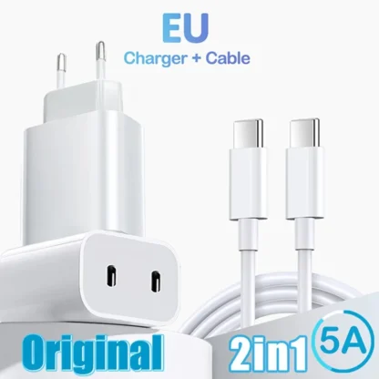 40W PD Charger Dual USB C Quick Charger QC4.0 QC3.0 PD 4.0 USB Type C Fast Charger for iPhone 15 14 13 Xiaomi Phone Wall Adapter - Image 9