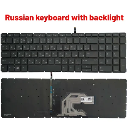 NEW Russian/US/UK/Spanish/Latin laptop keyboard FOR HP Probook 450 G6 455 G6 455R G6 450 G7 455 G7 455R G7 - Image 2