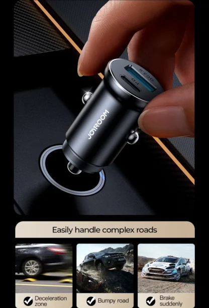 Joyroom 30W USB C Car Charger Adapter PD QC3.0 Mini Metal USB Charger Fast Charging Phone Charger for iPhone Samsung Huawei - Image 28