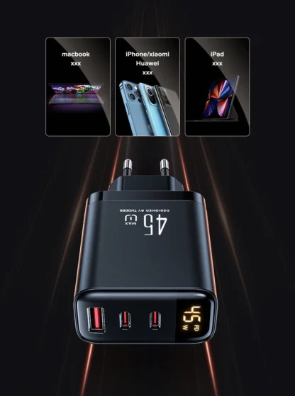 Tuodes 45w GaN Charger PPS PD USB Type C Fast Charging QC4.0 Quick Charge For iPhone 16 Macbook Air Tablet Samsung Xiaomi Laptop - Image 19