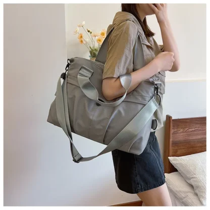 Large Capacity Oxford 2024 High Quality Travel Handbag Zipper Solid Trendy Casual Crossbody Bag Soft Versatile Popular Handbag - Image 49