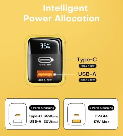 USB C Charger 35W Gan Fast Charge Charger Type C PD3.0 QC4.0 PPS Phone Charger For iPhone 14 Pro 13 12 Samsung S23 S22 Tablets - Image 26