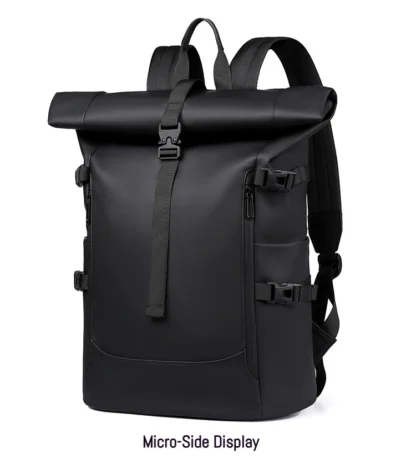 New Shoulder Bag Men's Senior Sense of Business Computer Outdoor Leisure Rolled Edge Travel Backpack Fashion Commuting - Image 21