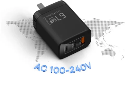 GaN 67W Quick charger type c pd 65w Super fast charger USB C and USB A 3 Ports with QC 4.0 3.0 for Samsung iPhone 15 Pro Laptop - Image 12