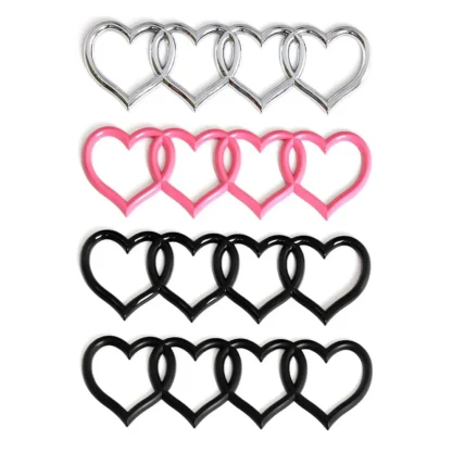 Car Love Heart Logo Sticker Rear Trunk Tail Label Badge Emblem Decal For Audi Q7 A7 A6 S3 S4 A5 A4 B5 B6 B7 B8 C6 C7 A3 Q3 Q5 TT - Image 13