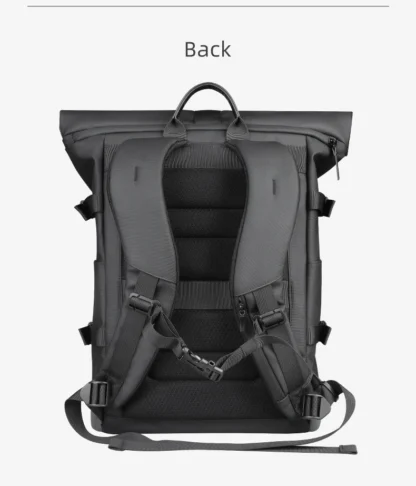 HK Waterproof Roll-Top Backpack for Men Large Capacity Expandable 17 Inch Laptop Bag Leisure Travel Backpack Hiking Camping Bags - Image 26