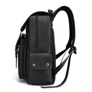 Large Capacity Soft PU Leather Backpack for Casual Business Travel