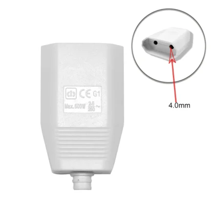 EU Plug Adapter Male Female Replacement Rewireable Schuko Electeical Socket Converter Adaptor Cord Connector Detachable Plug - Image 10