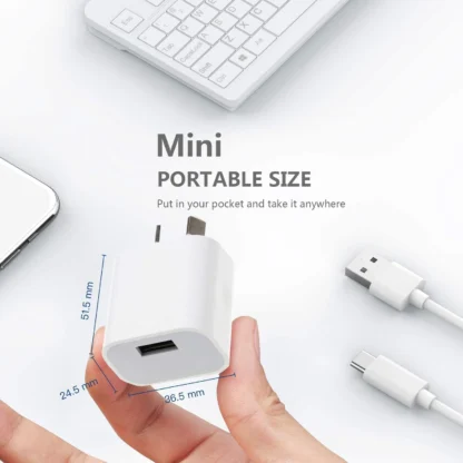 1/5Pcs One Port Universal Travel 5V 2A USB AC Wall Home Charger Power Adapter AU Plug Phone Charging Head Australian Standard - Image 13