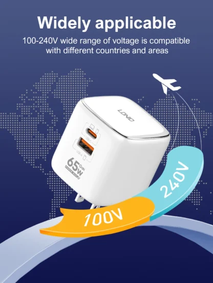 LDNIO 65W USB C Charger GaN Charger Multi-port Type C Travel Adapter For MacBook iPad iPhone 15 14 Pro Max Xiaomi Galaxy S23 - Image 15
