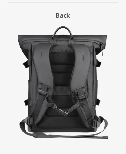 HK Waterproof Roll-Top Backpack for Men Large Capacity Expandable 17 Inch Laptop Bag Leisure Travel Backpack Hiking Camping Bags - Image 28