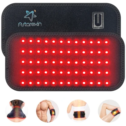 60 LEDs 660nm Red Light Infrared Belt 850nm Back Burn Fat Wrap Slimming Machine Waist Heat Pad For Muscle Soreness Skin Care - Image 2