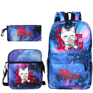 Students Anime Dandadan 3pcs Set Backpacks Outdoor Travel Funny Dandadan Okarun Design Pencil Case School Bags For Boys Girls