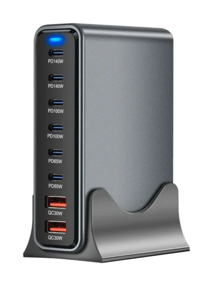 670W 8-port Multi-Port Desktop Fast Charger Station Adapter for Cellphones High speed charging for Laptop, for Iphone etc. - Image 9